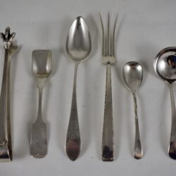 19th C. Estate Sterling Serving Pieces, a mixed set/6